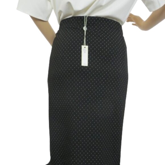 Max Studio Polka Dot Trumpet Skirt - Picture 6 of 9